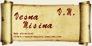 Vesna Mišina vizit kartica